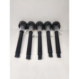 True Living Plastic Solar Stake - Set of 5- Black - 2.16”D x 14.25”H - NEW